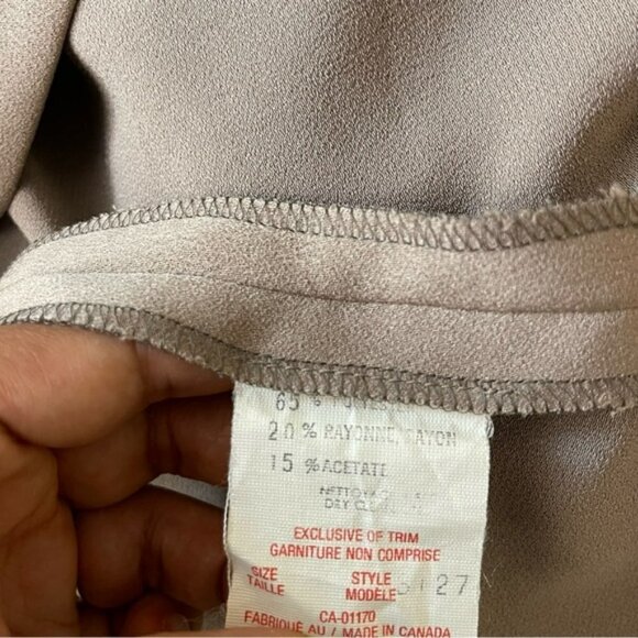 Frascara Vintage Tan Satin Relaxed Tank Top US 8 - Picture 6 of 6